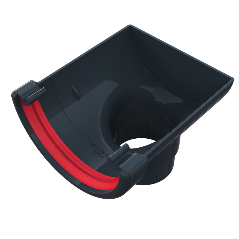 Freeflow Half Round Stop End Outlet