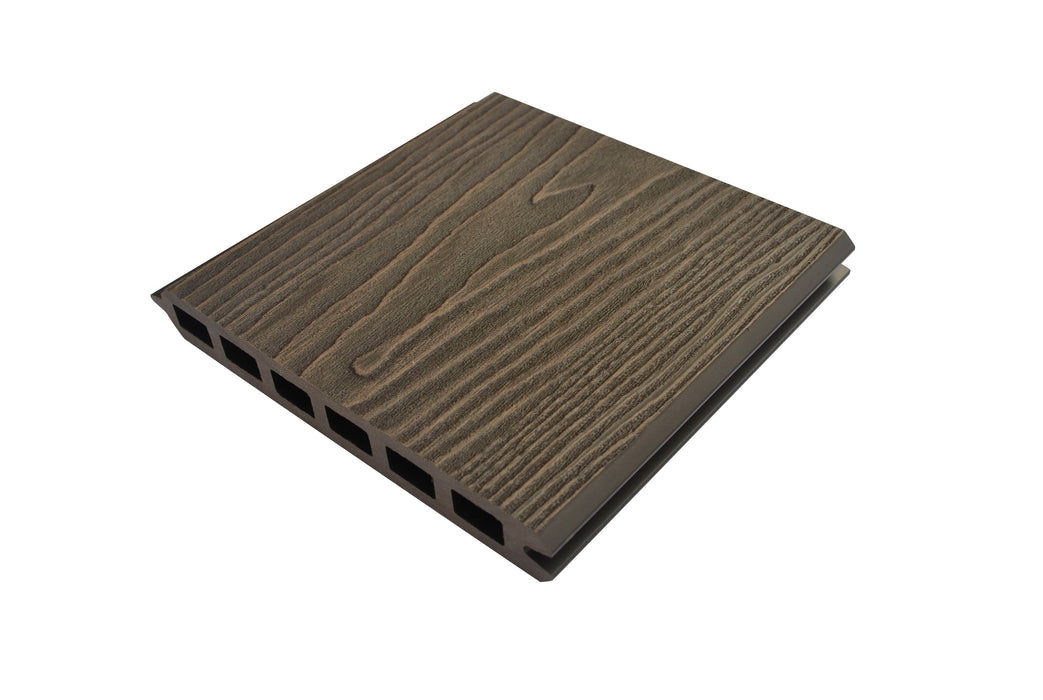 Ash Brown Composite Fencing Panels - 1.82mtrs x 150mm x 20mm