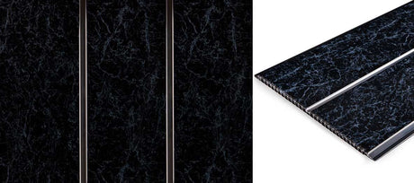 Black Marble and Double Chrome Strip 2.7mtrs