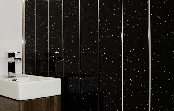 Black Diamond and Double Chrome Strip - 2.7mtrs x 250mm x 8mm