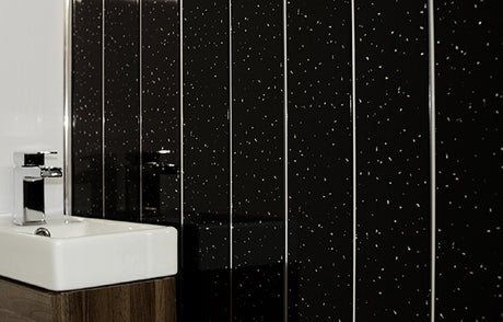 Black Diamond and Double Chrome Strip - 2.7mtrs x 250mm x 8mm