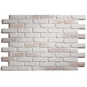 British Brick Wall Panel – Clean White Finish