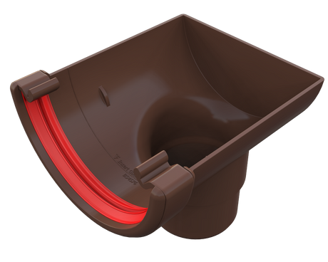 Freeflow Half Round Stop End Outlet