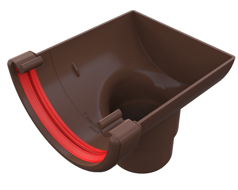 Freeflow Half Round Stop End Outlet