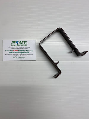 Brown Square Downpipe Pipe Clip - Home Improvement Supplies Ltd
