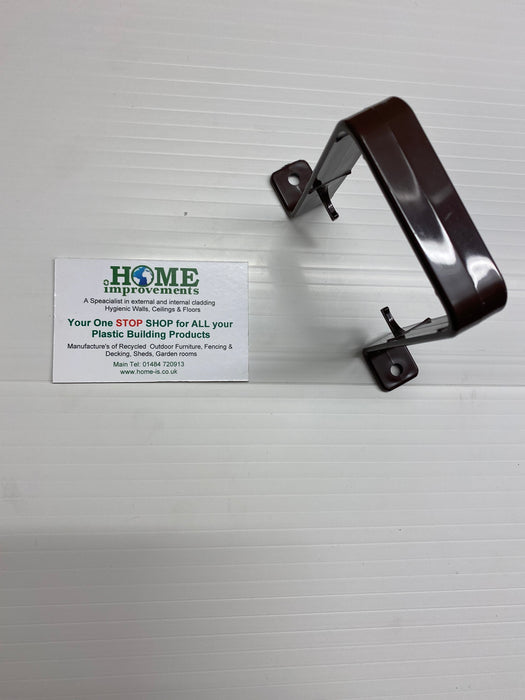 Brown Square Downpipe Pipe Clip - Home Improvement Supplies Ltd