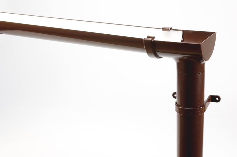 Freeflow Half Round Brown Gutter 4mtr Length