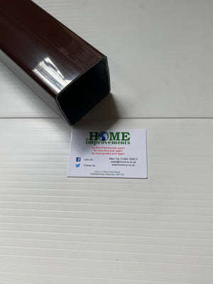 Brown 65mm Square Rainwater Downpipe - Home Improvement Supplies Ltd