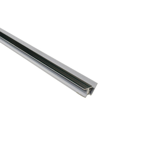 Chrome Two Part Internal Corner Trim 2.6mtrs 7-9mm