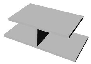 Chrome Two Part H Section Trim 2.6mtrs x 7-9mm