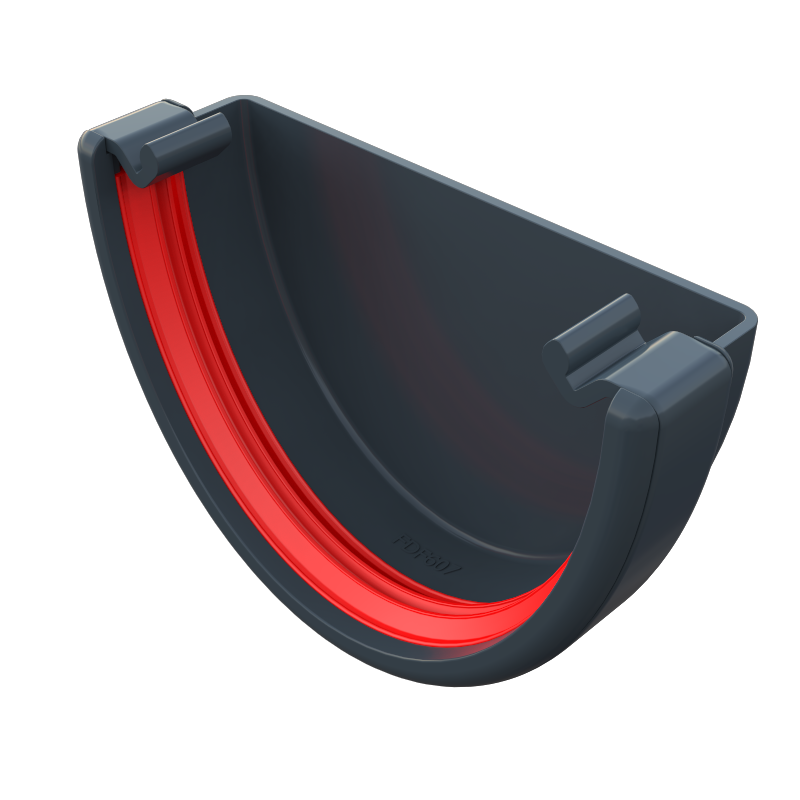 Anthracite Grey Deep Flow External Stop End