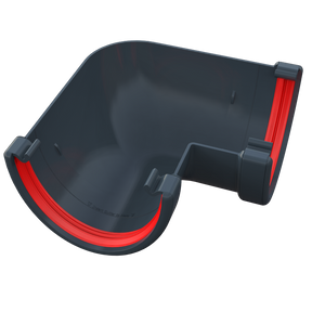 Anthracite Grey Deep Flow Gutter Angle 90 Degrees