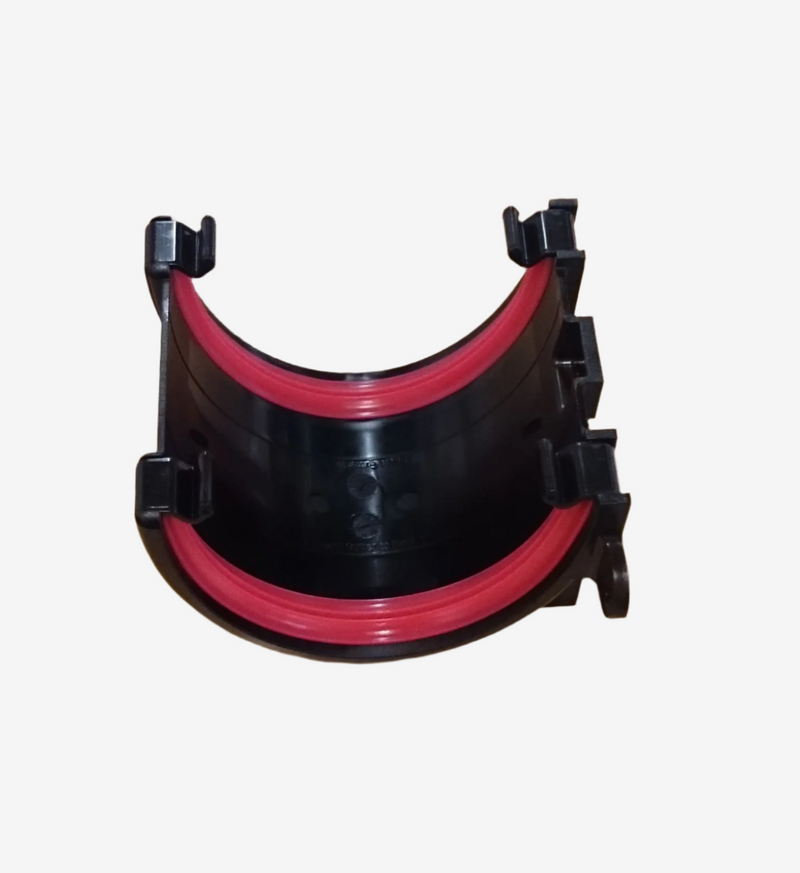 Black Deep Flow Gutter Union Joint