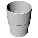 Freeflow 68mm Round Pipe Socket Joint Connector