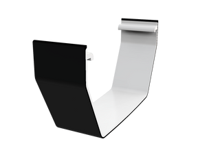 Freeflow Square Black Gutter 2mtr Length