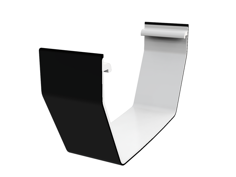 Freeflow Square Black Gutter 2mtr Length