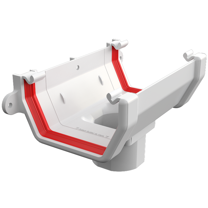 Freeflow Square Running Outlet White - Home Improvement Supplies Ltd