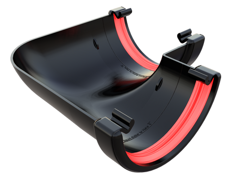 Freeflow Half Round Gutter 90° Angle Corner