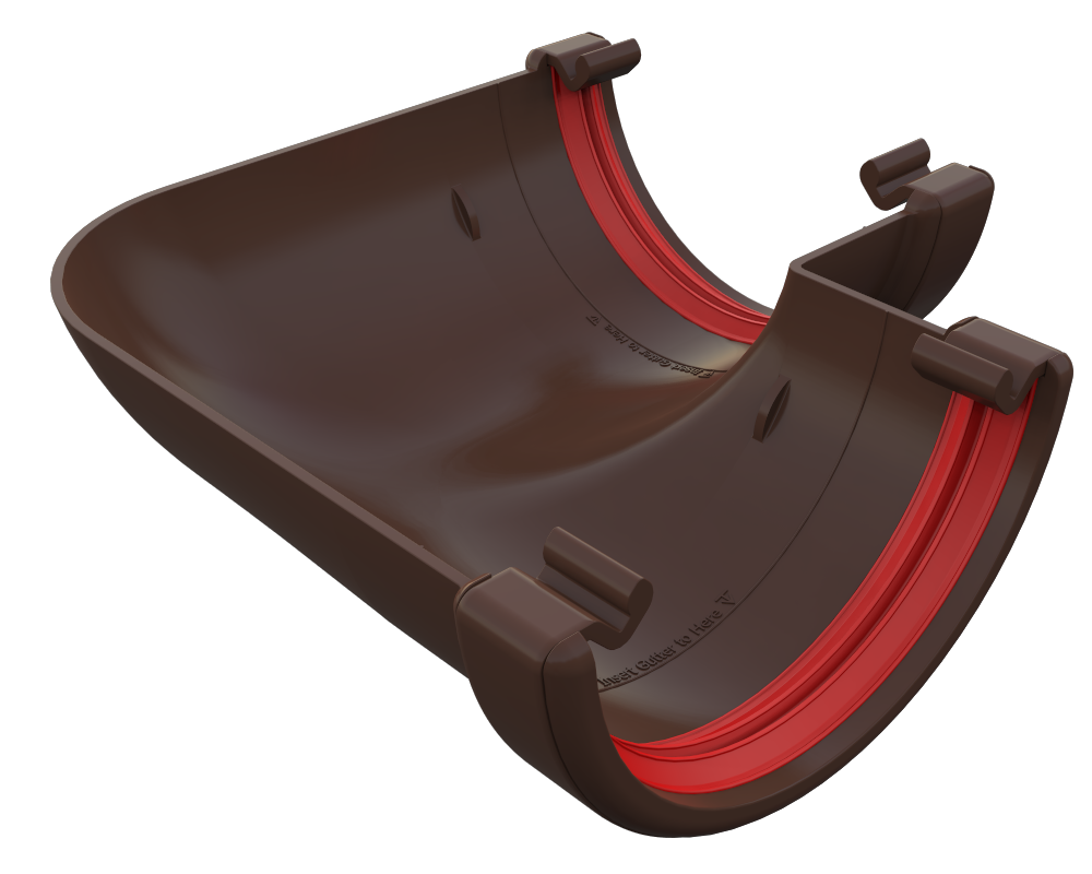 Freeflow Half Round Gutter 90° Angle Corner