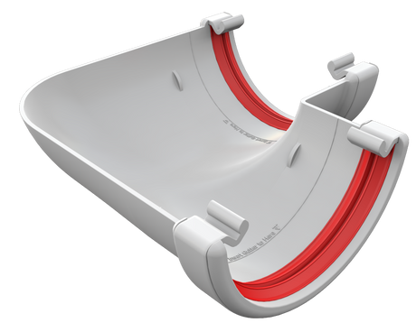 Freeflow Half Round Gutter 90° Angle Corner