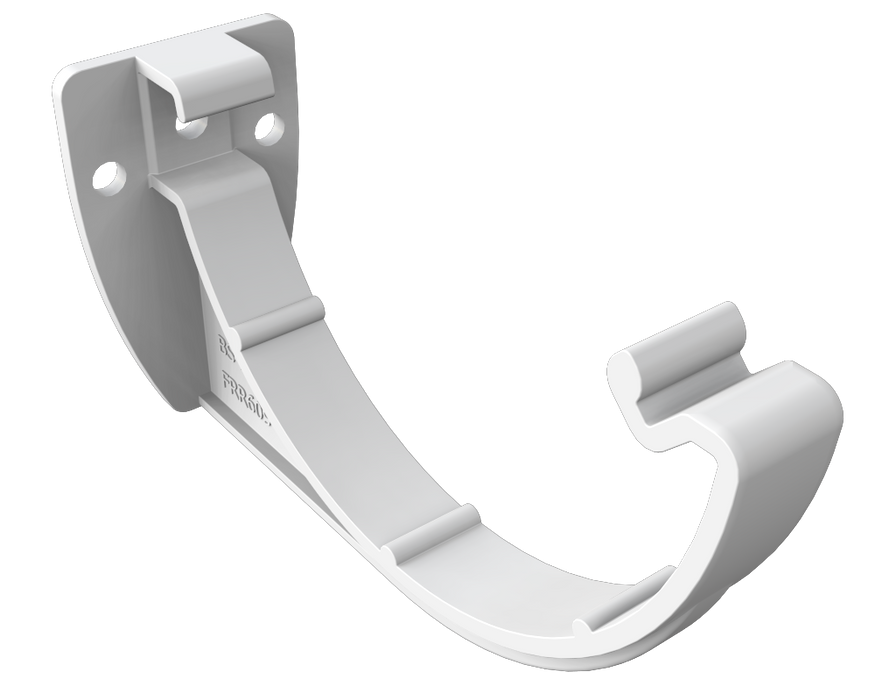 Freeflow Half Round Gutter Bracket white - Home Improvement Supplies Ltd