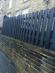 Square Black Solid Plastic Fencing Post 80 x 80mm