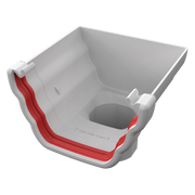 Freeflow Ogee Stop End Outlet – 135mm