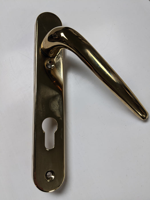 Handle - Door: 92mm Gold Short Plate