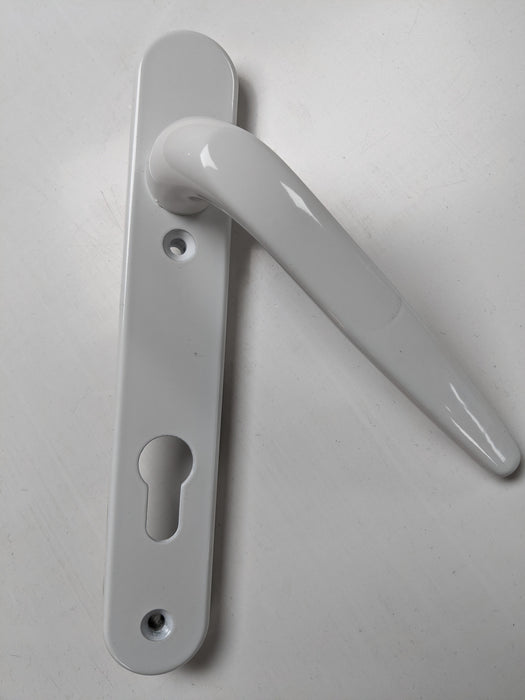 Handle - Door: 92mm White Short Plate