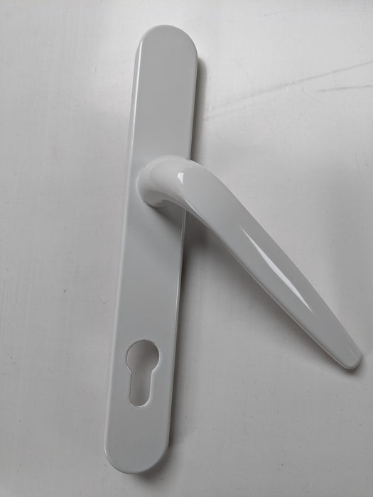 Handle - Door: 92mm White Long Plate