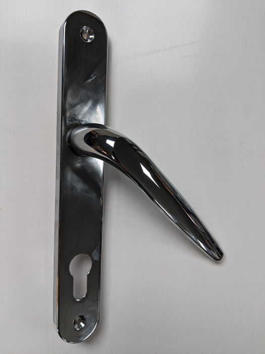 Handle - Door: 92mm Silver Long Plate