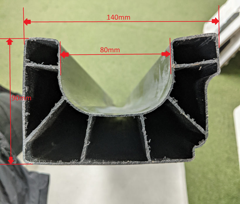 TwinPlas Wood Effect Gutter Lengths