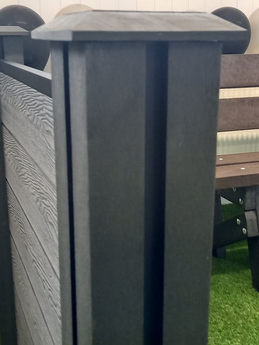 Black Composite Fence Post - 2.4m x 120mm x 120mm