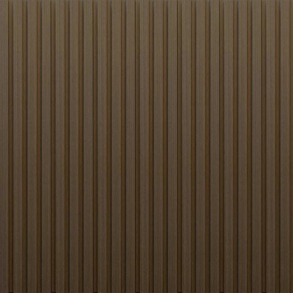 ThermoSlat Slatted Wall Cladding - Hickory Brown