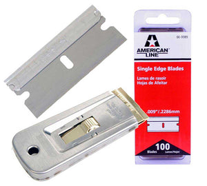 Razor Scraper Single Edge Blades And Holder - Home Improvement Supplies Ltd
