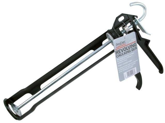 Black Revolving Silicone Caulking Gun