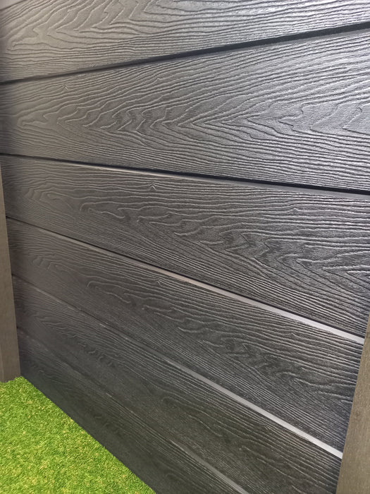 Black Composite Fence Panels - 1.82mtrs x 150mm x 20mm