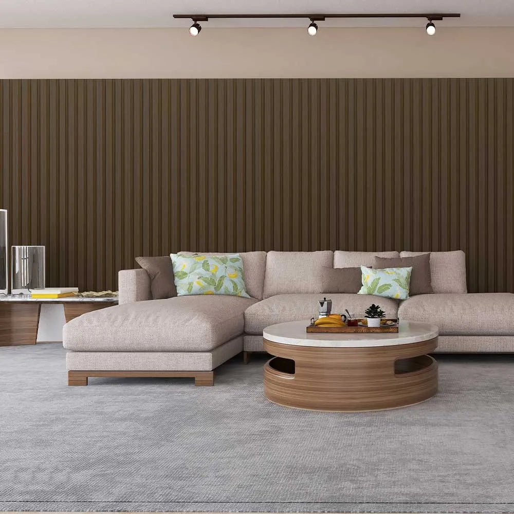 ThermoSlat Slatted Wall Cladding - Hickory Brown