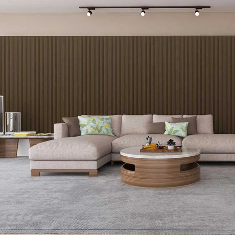 ThermoSlat Slatted Wall Cladding - Hickory Brown