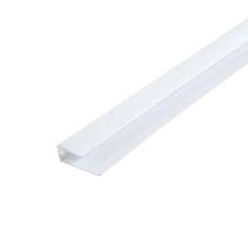 10mm U Edge End Trim White 2.4mtrs - Home Improvement Supplies Ltd