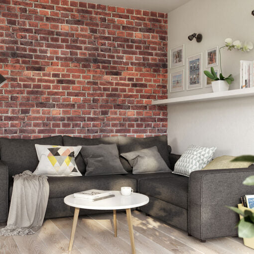 Vilo Motivo Modern - 3D Red Brick (Pack of 4)