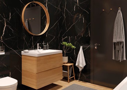 Calacatta Black Vilo Tile - 600mm x 300mm (Pack of 13) 2.34sqm