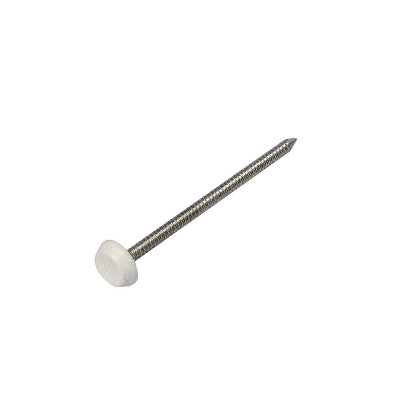 White Plastic Top Nails – Corrosion-Resistant Fixings for UPVC & Fascias
