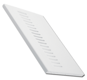 Vented Soffit Board Flat Plastic White 5mtrs