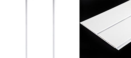 Gloss White Double Chrome Cladding – 2.6m x 250mm x 8mm