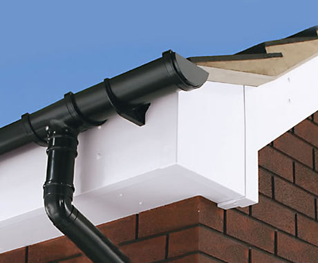 White Square Fascia Board - 150mm x 5m x 16mm