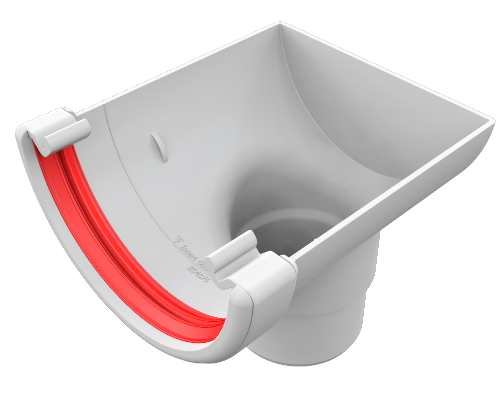 Freeflow Half Round Stop End Outlet