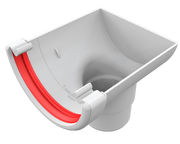 Freeflow Half Round Stop End Outlet