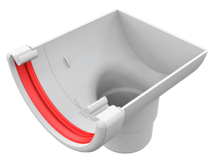 Freeflow Half Round Stop End Outlet