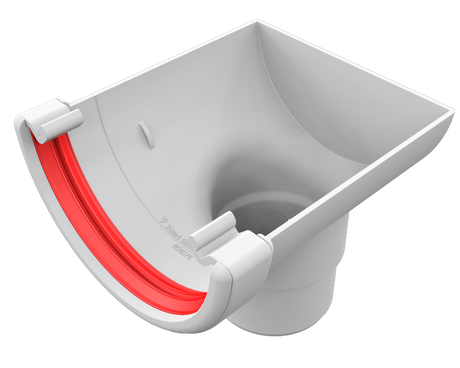 Freeflow Half Round Stop End Outlet